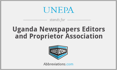 What is the abbreviation for uganda newspapers editors and proprietor association?